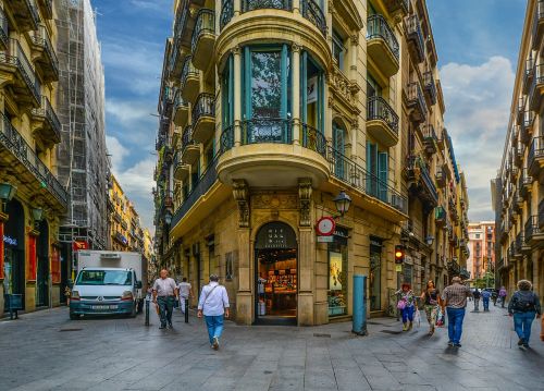 Barcelona, Gatvė, Gotika, Ketvirtis, Ispanija, Architektūra, Europietis, Miesto