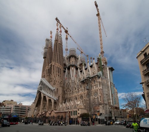 Barselona,  Ispanija,  Katalonija,  Sagrada Familia,  Kranas,  Bažnyčia