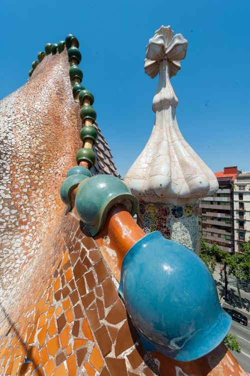Barcelona,  Namų Batlló,  Architektūra,  Gaudi,  Pastato Konstrukcija,  Ypač,  Pastatas,  Stogas