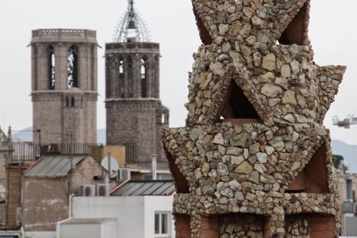 Barcelona,  Kaminas,  Miestas,  Architektūra,  Ispanija,  Pastatas,  Ispanų,  Gaudi