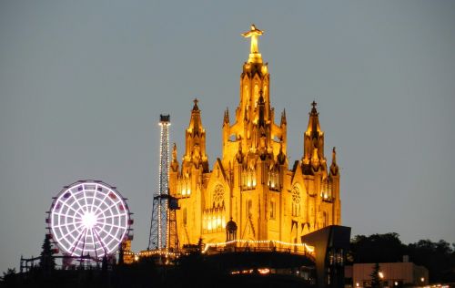 Barcelona, Katalonija, Miestas, Tibidabo, Ekskursijos, Katalonų, Miesto, Architektūra, Catalunya, Turistinis, Miesto Panorama, Paminklas