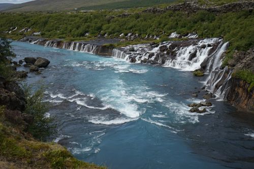 Barnafoss, Krioklys, Iceland, Upė, Kraštovaizdis, Vanduo