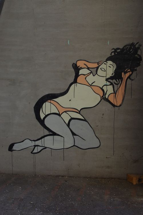Bazel, Uosto Vieta, Moteris, Grafiti, Gatvės Menas