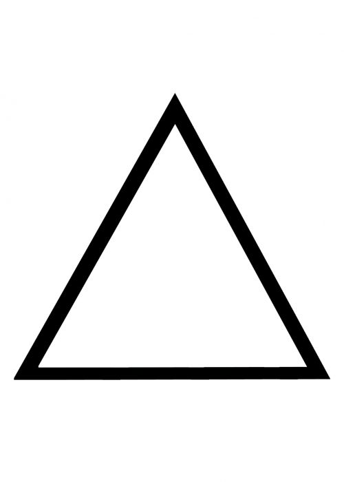 Pagrindinis,  Trikampis,  Kontūrai,  Juoda,  Figūra,  Rėmas,  Pagrindinis Trikampis Kontūras