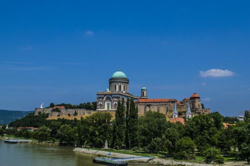 Bazilika, Esztergom, Vengrija, Hdr, Bažnyčia, Danube, Danube Pasukti, Pilis, Kalnas
