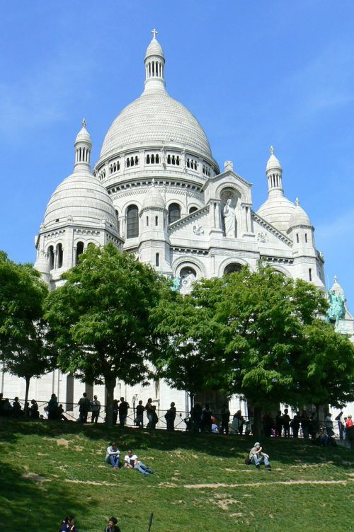 Bazilika, Sacré-Coeur, Šventosios Širdies Bazilika, Montmartras, Paminklas, Kupolas, Paris