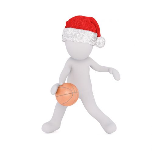 Krepšinis, Žaisti, Dribbles, Veiksmas, Judėjimas, Sportas, Sporto Šakos, Laisvalaikis, Out, Tinka, Kalėdos, 3D Modelis, Figūra, Balta