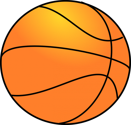 Krepšinis, Sportas, Žaidimas, Amerikietis, Apvalus, Oranžinė, Nemokama Vektorinė Grafika