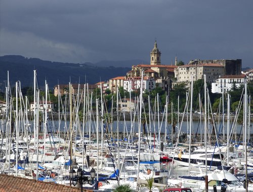Baskų Kraštas,  Hondarribia,  Bidasoa,  Ispanija,  Baskų,  Jūra,  Bay,  Uosto,  Laivas