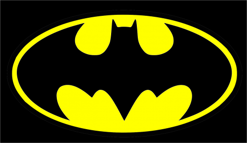 Batman, Šikšnosparnis, Signalas, Juoda, Geltona, Piktograma, Simbolis, Ženklas, Iškviesti, Pagalba, Super Herojus, Bruce Wayne, Gotham City, Nemokama Vektorinė Grafika