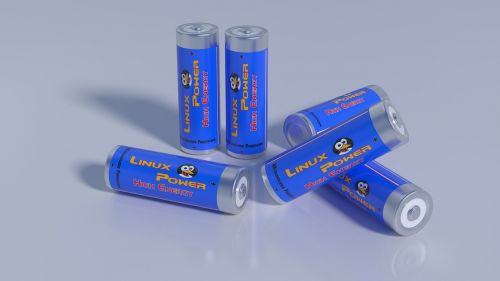 Baterija, Aa, 3D, Blenderis