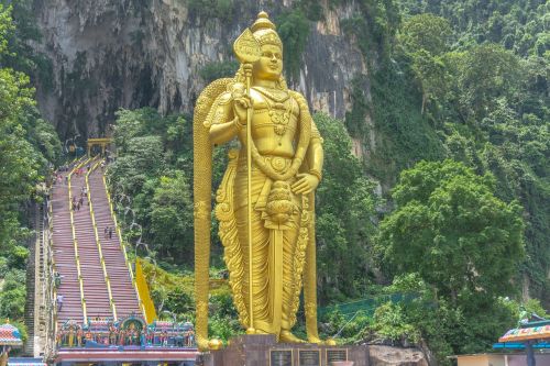 Batu Urvai, Malaizija, Turizmas, Didžioji Statula, Auksinis, Šventykla, Laiptai