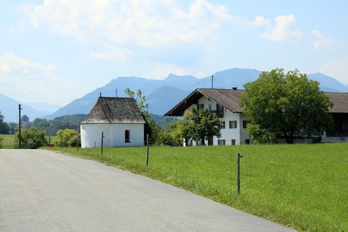 Bavarija,  Žygiai,  Aukštutinės Bavarijos,  Koplyčia,  Pobūdį,  Panorama,  Vasara,  Chiemgau