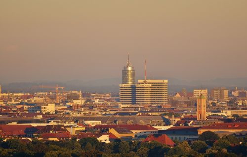 Bavarijos Radijas, Ard, Pastatas, Munich, Miestas, Architektūra, Bavarija, Vokietija