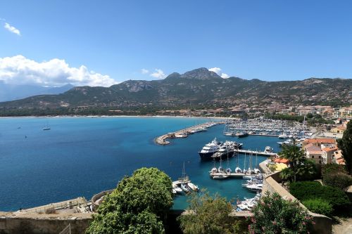 Kalvio Įlanka, Korsikietis, France, Vaizdas Į Uostą