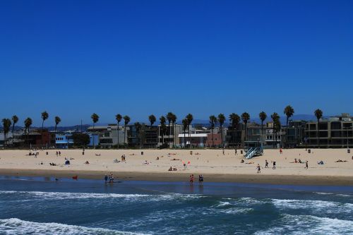 Papludimys, Santa Monica, Kalifornija, Mėlynas, Dangus, Aišku, Jūra, Vanduo