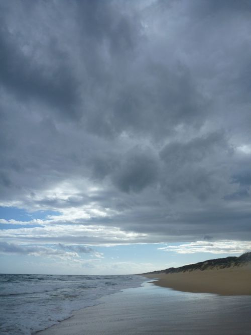 Papludimys, Debesys, Žemas Vanduo, Banga Paplūdimyje, Australia