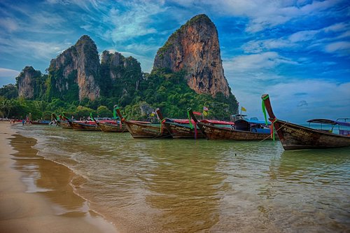 Papludimys,  Railay,  Tailandas,  Rojus,  Valtis,  Vandenynas,  Jūra,  Dangus,  Krabi,  Kelionė