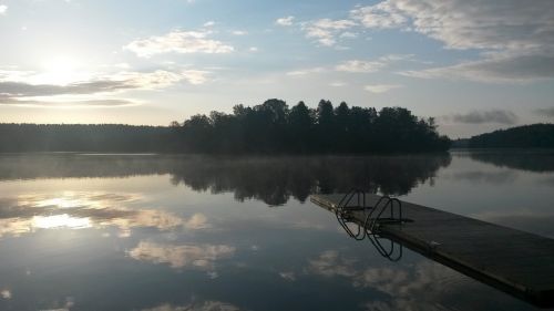 Papludimys, Ežeras, Kraštovaizdis, Vasara