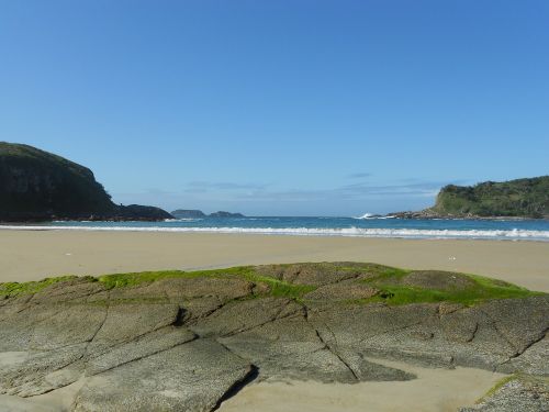 Papludimys, Kriauklės, Mar, Beira Mar, Smėlis, Rio De Žaneiras, Brazilija, Paplūdimio Lukštas Akmuo