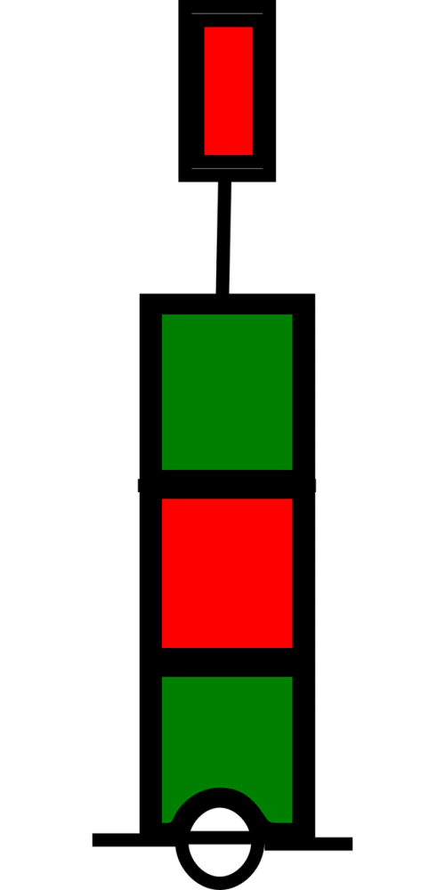 Švyturys, Diagrama, Žalia-Raudona-Žalia, Buriavimas, Jūra, Simbolis, Nemokama Vektorinė Grafika