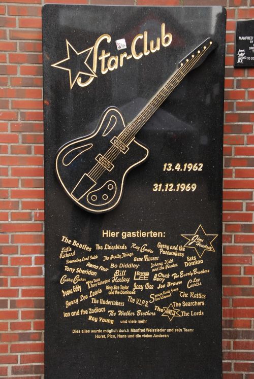 Beatles, Starclub, Hamburgas, Memorialinė Plokštelė