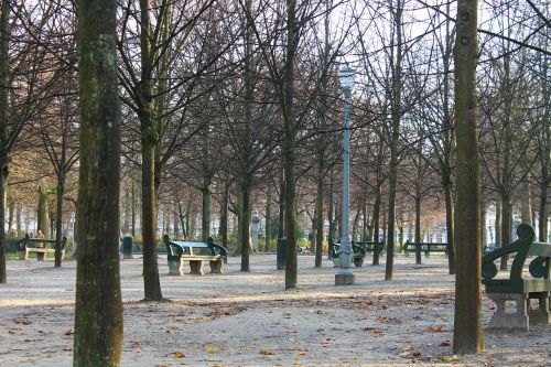 Belgija, Briuselis, Žiema, Parkas