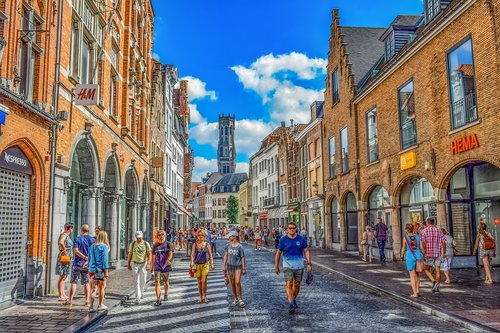 Belgija,  Brugge,  Architektūra,  Gatvė,  Pastatai,  Miestas,  Metai,  Turizmas,  Flandrija,  Vaizdingas,  Romantiškas,  Istorinis