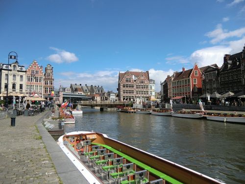Belgija, Pastatai, Europa, Gentas, Žiūri, Turizmas, Turistinis, Kelionė, Vanduo, Kanalas, Miestas