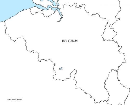 Belgija, Baltas Žemėlapis, Belgium Tuščias Žemėlapis, Europa, Briuselis, Pasaulis