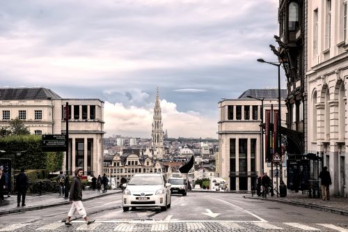 Belgija,  Briuselis,  Europa,  Miesto Panorama,  Kelionė