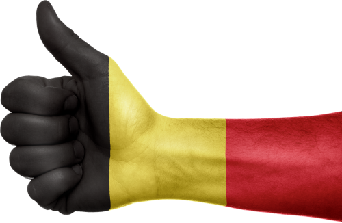 Belgija, Vėliava, Ranka, Nacionalinis, Pirštai, Patriotinis, Patriotizmas, Belgian, Europietis, Europa, Gestas, Nykščiai Aukštyn