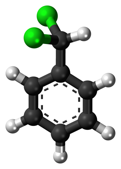 Benzalio Chloridas, Modelis, Molekulė, Junginys, Struktūra, Chemija, Atomai, Tyrimai