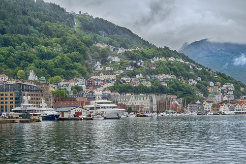 Bergen,  Norvegija,  Uostas
