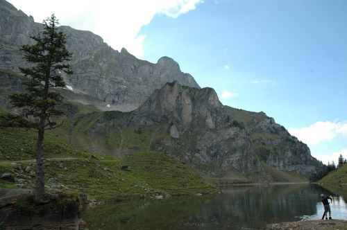 Bergsee, Bann Alpsee, Kalnai, Bannalp, Kraštovaizdis