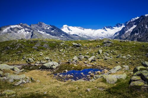 Bergsee, Alpių, Kalnai, Gamta, Austria, Kraštovaizdis, Tyrol, Kalnų Peizažas, Zillertal