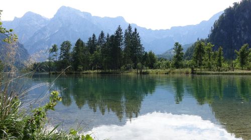 Bergsee, Almsee, Kalnai, Alpių, Austria, Almtalas
