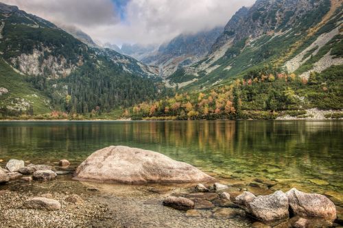Bergsee, Aukštas Tatras, Vanduo, Kalnai, Kraštovaizdis, Ežeras, Gamta