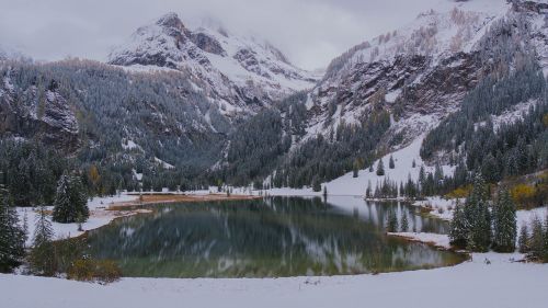 Bergsee, Veidrodis, Nuotaika, Žiemą