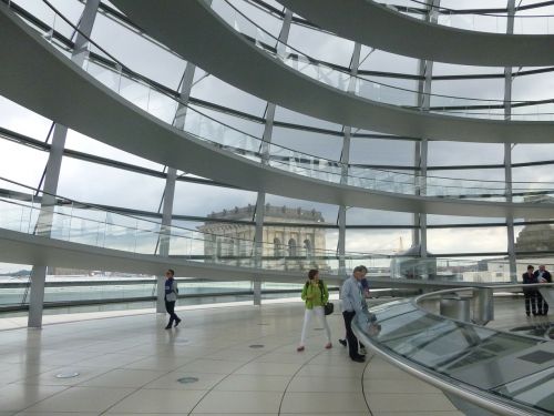 Berlynas, Stiklo Kupolas, Reichstagas, Pastatas