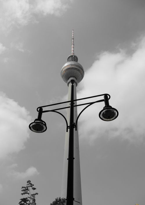 Berlynas, Tv Bokštas, Vokietija, Orientyras, Žibintas, Gatvės Lempa