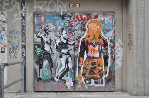Berlynas, Gatvės Menas, Grafiti, Fasadas, Fjeras, Purkšti, Miesto Šurmulio