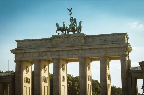 Berlynas, Brandenburgo Vartai, Tikslas, Quadriga, Vokietija, Pastatas, Stulpelis, Architektūra, Brandenburg, Orientyras, Vasara