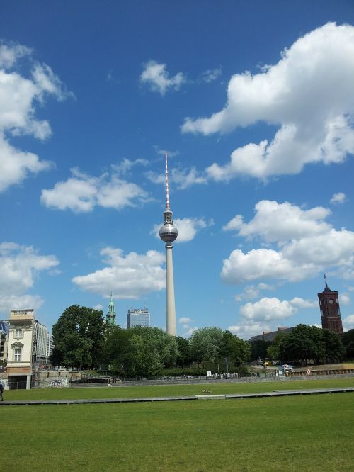 Berlynas, Tv Bokštas, Pieva, Miestas, Transmisijos Bokštas, Architektūra, Struktūros