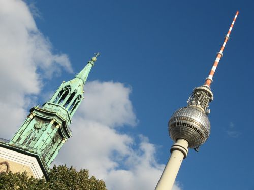 Berlynas, Tv Bokštas, Kontrastas, Bažnyčia, Bokštas