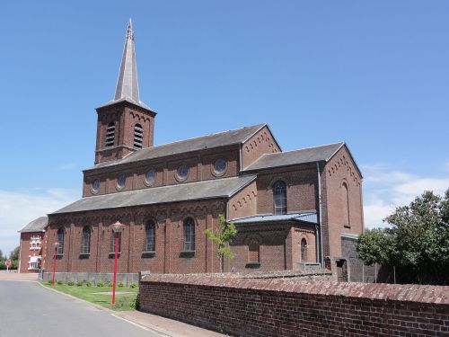 Beugnies, France, Bažnyčia, Religinis, Istorinis, Pastatas, Eksterjeras, Architektūra, Krikščionybė