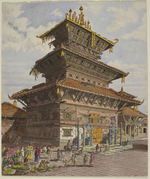 Bhairava, Šventykla, Bhtagonas, Bhaktapur, Nepalas, Meno Kūriniai, Oldfield, Rinkimas