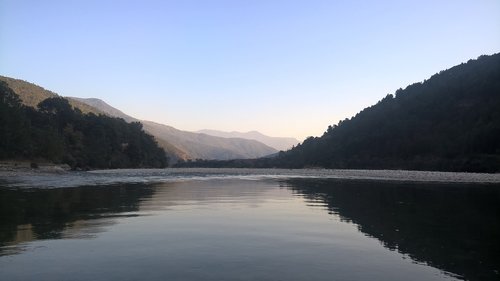 Butanas,  Pobūdį,  Ežeras,  Natūralus Grožis,  Kraštovaizdis,  Kalnai,  Rami,  Ramus