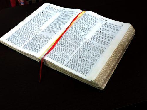 Biblija, Stalas, Atvira Biblija, Psalms, 23