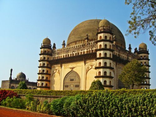 Haspur, Gol Gumbaz, Karnataka, Paminklas, Indija, Kelionė, Istorinis, Islamic, Architektūra, Mauzoliejus, Kapas